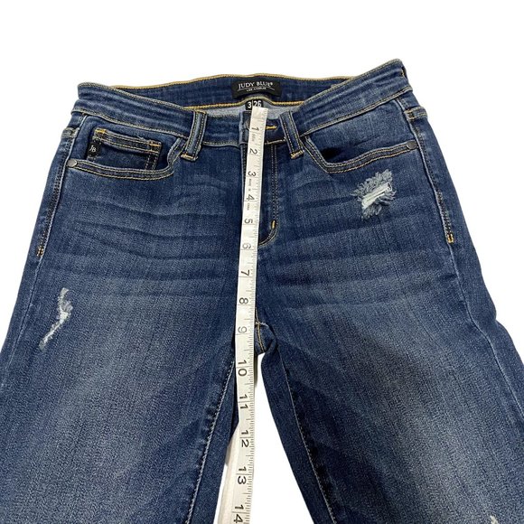 Judy Blue Relaxed Fit Distressed Jeans. Size 3 / 26. Tapered Leg. Good condition - Picture 5 of 6
